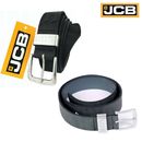 JCB Genuine Mens Leather Lined Belt Real Leather Mens Belt Work Belt Black Brown