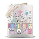 Generic Nurse Supplies Tote Bag Can’t Talk Right Now Doing Nurse Stuff Tote Bag Nursing Gift Nurse Appreciation Gift (Nurse Stuff Tote)