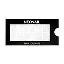 NEONAIL Stamping Plate 12 - Stamping Platte - Schablonen Platte - Nail Art - Nageldesign - Nagel Stempel Schablone - French Nails Schablone - Nagelkunst Stempel