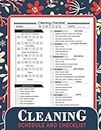Cleaning Schedule And Checklist: Cleaning To-Do List with Daily, Weekly, and Monthly Tasks Covering All Areas of the Home - For Business or Home Use
