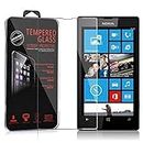 Cadorabo Tempered Glass compatible with Nokia Lumia 520/521 in HIGH TRANSPARENCY - Screen Protection 3D Touch compatible with 9H Hardness - Bulletproof Display Saver