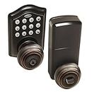 Honeywell Safes & Door Locks - 8732401 Electronic Entry Knob Door Lock, Oil Rubbed Bronze, 6.5 x 8.8 x 9 inches