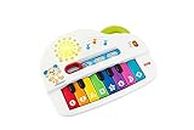 Fisher-Price Babys erstes Keyboard - tragbares Spielzeugklavier mit 4 Spielmöglichkeiten, Liedern, Lichtern und Geräuschen, spielerisches Lernen, Version: Polnisch, GFK02