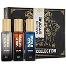 Wild Stone Perfume Gift Set of Cigar,Ammo and Whisky Perfume for Men, Pack of 3 (20ml each)| Gift Set for Men | Premium Long Lasting Perfume