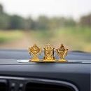 Spillbox Car Dashboard Idols | Accessories | Car Dashboard Interior |Perfect for Gifting | Decorative Showpiece for Home and Office-Shanku Chakra Perumal (Gold)