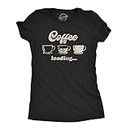 Womens Coffee Loading Tshirt Funny Mugs Caffiene Computer Novelty Tee (Heather Black) - M