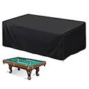 7FT Pool Table Cover Full Protection, Billiard Table Cover Pool Table Protector with Drawstring, Waterproof & Dustproof Snooker Table Covers, Heavy Duty Cover for Snooker Billiard Table