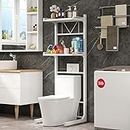 ABCOOL Über der Toilette Organzier Verstellbarer Ständer Aufbewahrungsregal für Wäschereiregal Badezimmer Raum Sparen