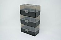 .223/.556 SMOKE/BLACK (3) 50 ROUND BERRY'S PLASTIC AMMO BOXES Brand New
