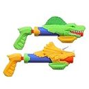Nerf Super Soaker DinoSquad Dino Splashers, 2 Water Blasters, 2 Dinosaur Designs, Water Toys for Outdoor Games for Boys and Girls