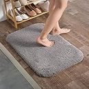 VNQ Microfiber Soft Door Mat for Bathroom Entrance/Home Hotel Balcony Floor Carpet (Grey, 60 x 40 cm) Modal No.: 247