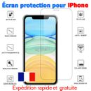 Film Verre Trempe Vitre Protection écran iPhone 11/12/13/14/15 Pro/Max/XR/XS/8/7