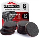 Non-Slip Furniture Grippers X-PROTECTOR 8 pcs Premium 50 mm Furniture Pads-Au