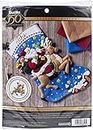Bucilla Reindeer Santa Stocking Kit, Adult, Cotton, Holidays