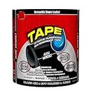 Zaffron Flex Tape PVC Rubberized Waterproof Tape Water Leakage Seal Silicon Sealant Super Strong Adhesive Tape For Water Tank Sink Sealant for Gaps 4" x 5' Black
