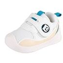MK MATT KEELY Chaussures Premiers Pas Bébé Garcon Fille Basket Enfants Sneakers Respirant avec Semelle Caoutchouc Antidérapant,Blanc,EU23(CN20)