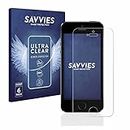 savvies Protector Pantalla para Apple iPhone 5 / 5S / 5C / SE 2016 (6 Unidades) Película Ultra Transparente
