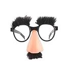 NUOBESTY Fake Funny Big Nose Glasses Halloween Disguise Glasses with Nose Novelty Clown Eyewear Halloween Supplies