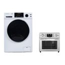 Equator Advanced Appliances Appliance Package All-In-One Convertible Washer-Dryer 1.9cf Allergen Cycle + 0.93 cu. ft. Air Fryer in White | Wayfair