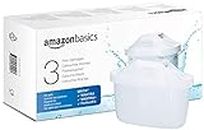 Amazon Basics Filtri per acqua, confezione da 3, adatto e compatibile con tutte le caraffe BRITA, incluse le caraffe PerfectFit e Amazon Basic
