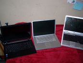 Lote de 3 computadoras portátiles, Dell, Toshiba, Apple powerbook. venta de piezas