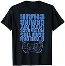 X.Style If You Can Read This Put Me Back Gaming Chair Gamer Teen Boy ds503 T-Shirt Black