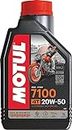 Motul 104103 7100 4T Fully Synthetic 20W-50 Petrol Engine Oil for Bikes (1 L)