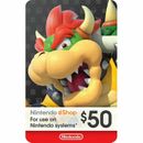 Nintendo US eShop Card USD 50 Recharge Top Up