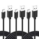 3Pack 10FT PS4 Charger Cord for Xbox One Controller,PS4 Charging Cable,Micro USB Cable for Xbox One S/X Slim Elite Controller,Playstation 4 Games,Dualshock 4 Controller Data Sync Cord