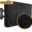 Outdoor Waterproof TV Cover Black Television Protector For 22'' to 65'' LCD LED