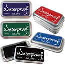 Ink Pads for Rubber Stamps, Rubber Stamps Pads- Permanent, Waterproof, Stamp Pads for Card Making, Scrapbooking Supplies