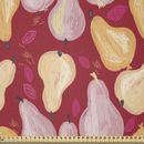 East Urban Home Ambesonne Fruit Art Fabric By The Yard, Pears & Leaves In Abstract Design Watercolor Art Paint Print, Square | 36 W in | Wayfair