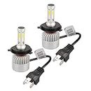16000LM Max 200W (2 Bulbs) CREE LED Car Headlight H4 Halogen Lamp Bulb Built-in Cooling Fan 6500K White