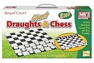 Giant Draughts & Chess 2-In-1 Game In Colour Box "M.Y"