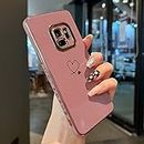 ZTOFEAR Compatible for Samsung Galaxy S9,Cute Plating Love Hearts Pattern Case with Camera Lens Protection,Soft TPU Bumper Electroplated Case for Girls Women,Pink