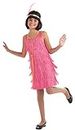 Forum Novelties Little Miss Flapper Child's Costume,Pink, Large