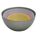 Jaypee Plus Plastic Mixing Bowl, Set of 4 Mixing Bowl for Kitchen (2800+2000+1200+800) ml,Big Size Bowl BPA Free Multicolour