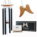 Memorial Wind Chimes for Loss of Loved One, 34" Angel Wing Windchimes in Memory of a Loved One Prime, Sympathy Wind Chimes Memorial Gifts for Loss of Mother Father Funeral Gifts Condolence Bereavement