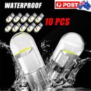 10 PCS White T10 194 168 W5W COB Waterproof Bright Wedge Interior LED Light Bulb