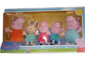 Peppa Pig Family Fun Set Plush Stuffed 5 Dolls Mummy Daddy George Peppa Rebecca