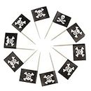 Enakshi 50Pcs Skull Flags Pick Paper Toothpick Food Cupcake Cocktail Halloween Decor |Home & Garden | Greeting Cards & Party Supply | Party Supplies | Party Decorations