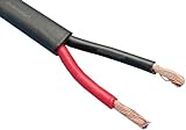 electrosmart 2 Core Twin Red/Black Copper Automotive Auto Boat Marine Cable Wire 2 x 1mm Thin Wall Flat Stranded 12V 24V 16.5 Amp (10m)
