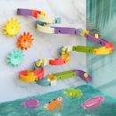DIY Assembled Kid Bath Toys Wall Suction Cup Ducks Balls Run Track Slide Toys