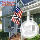 6FT Flag Pole Stainless Steel Flagpole Kits with Bracket and Rotating