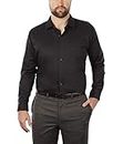 Van Heusen Men's Tall FIT Dress Shirt Flex Collar Stretch Solid (Big and Tall), Black, 20" Neck 34"-35" Sleeve