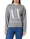 A|X Armani Exchange Women's Icon Sweatshirt, Bc09 Grey, L