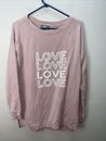 Marled Reunited Clothing Pink sweatshirt LOVE size Medium