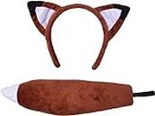 Child Brown Fox Disguise Kit - Charming Design, Perfect for Parties, Halloween, World Book Day, Cosplay, & Dress-up