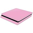 MightySkins Skin Compatible with Sony PS4 Slim Console - Solid Pink | Protective, Durable, and Unique Vinyl Decal wrap Cover | Easy to Apply, Remove, and Change Styles | Made in The USA