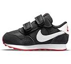 Nike Jungen Unisex Kinder MD Valiant Sneaker, Black/White-Dark Smoke Grey-University Red, 22 EU